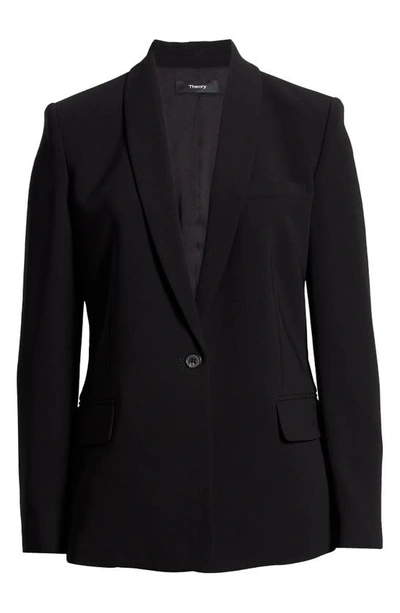 Shop Theory Admira One-button Blazer In Black