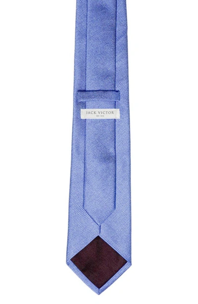Shop Jack Victor Bowman Solid Silk Blend Tie In Palace Blue