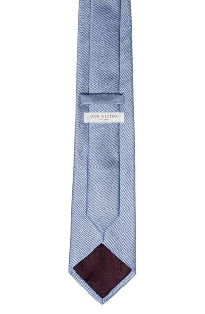 Shop Jack Victor Bowman Solid Silk Blend Tie In Sky Blue