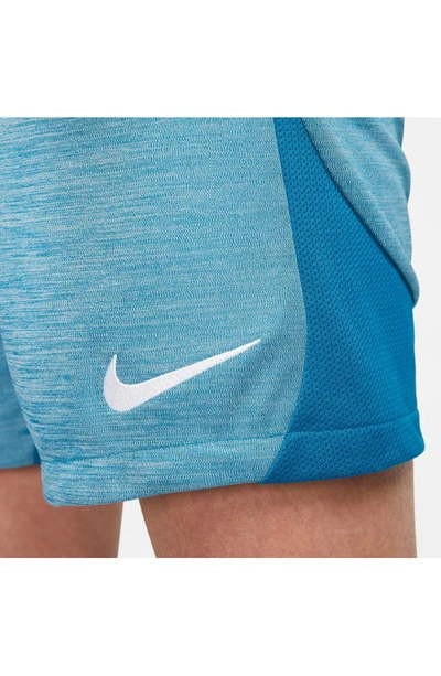 Shop Nike Dri-fit Academy Soccer Shorts In Green Abyss/ Pure/ White
