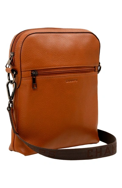 Champs Onyx Leather Camera Bag In Brown