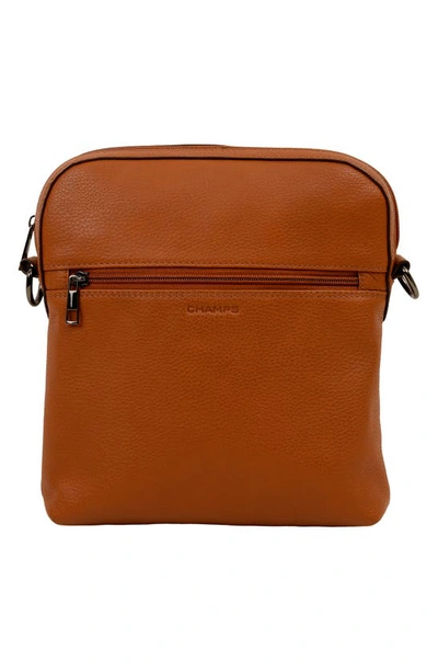 Champs Onyx Leather Camera Bag In Brown