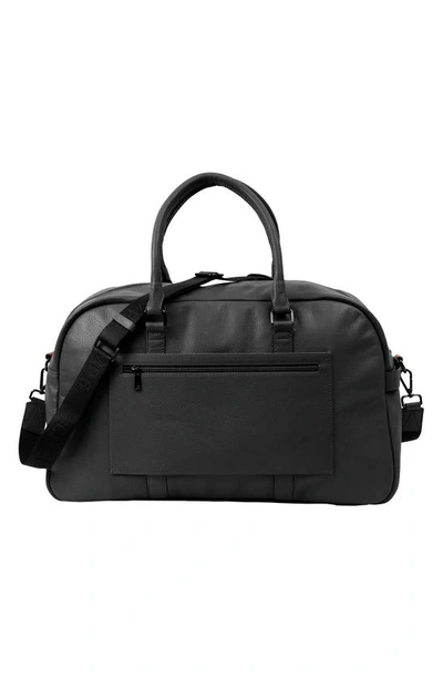 Shop Champs Onyx Leather Duffle Bag In Black