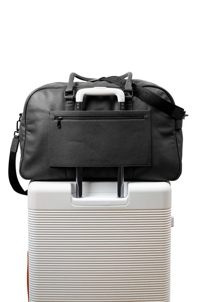 Champs Onyx Leather Duffle Bag In Black