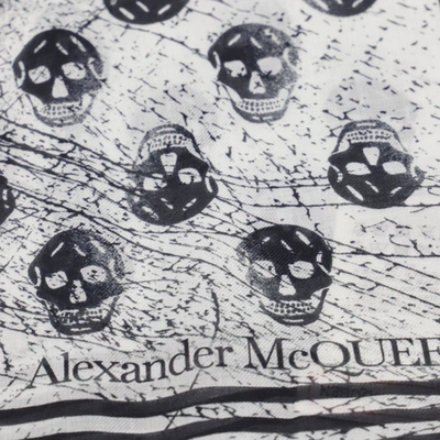 Shop Alexander Mcqueen Scarfs White