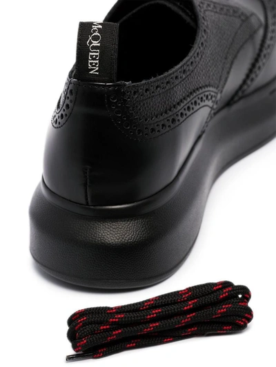 Shop Alexander Mcqueen 'hybrid' Lace-ups In Black