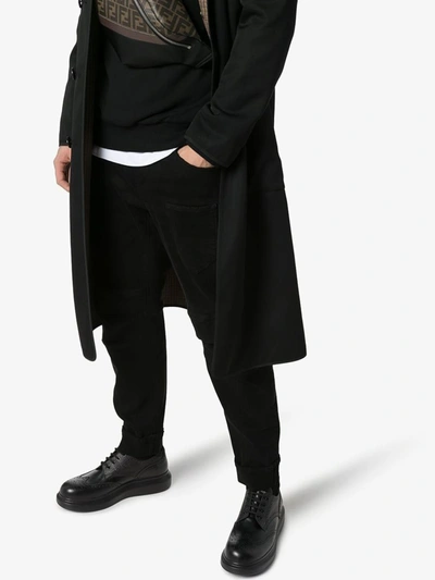 Shop Alexander Mcqueen 'hybrid' Lace-ups In Black