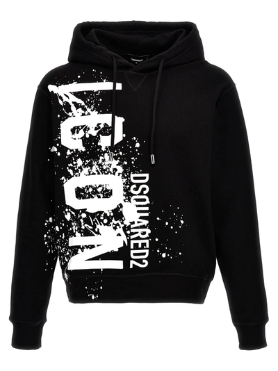Shop Dsquared2 Icon Splash Sweatshirt Black