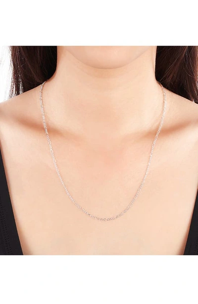 Shop Best Silver Figaro Chain Necklace In Silver