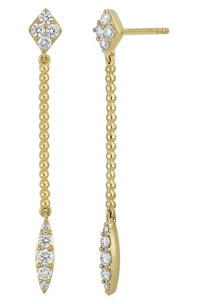 Shop Bony Levy Mykonos Diamond Linear Earrings In 18k Gold