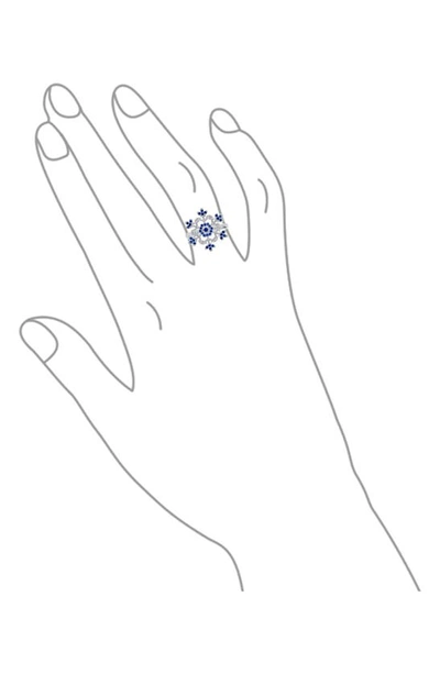 Shop Bling Jewelry Snowflake Cz Ring In Blue
