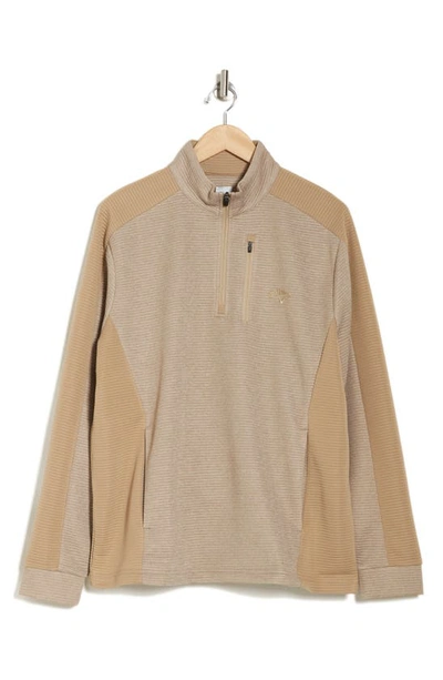 Shop Callaway Golf ® Ottoman Half Zip Pullover In Khaki Heather