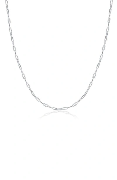 Shop Best Silver Sterling Silver Paperclip Chain Necklace