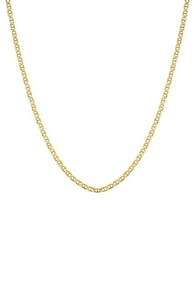 Shop Best Silver Two-tone Mariner Chain Necklace In Two Tone