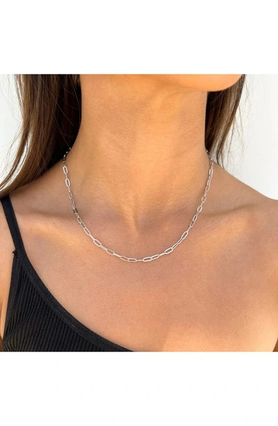 Shop Best Silver Sterling Silver Paperclip Chain Necklace