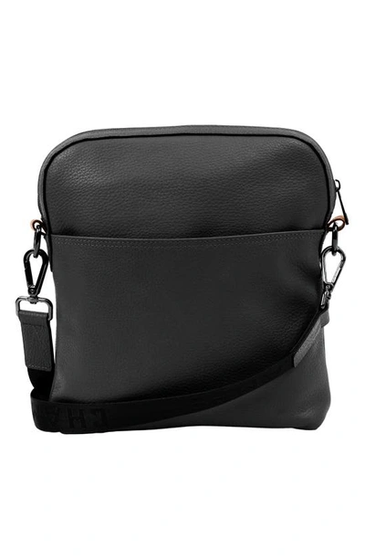 Shop Champs Onyx Leather Camera Bag In Black