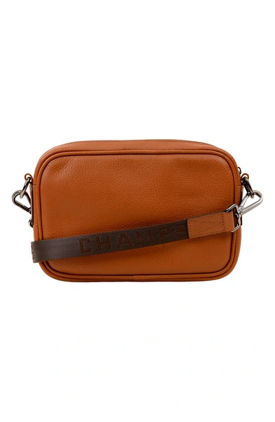 Shop Champs Onyx Leather Camera Bag In Brown