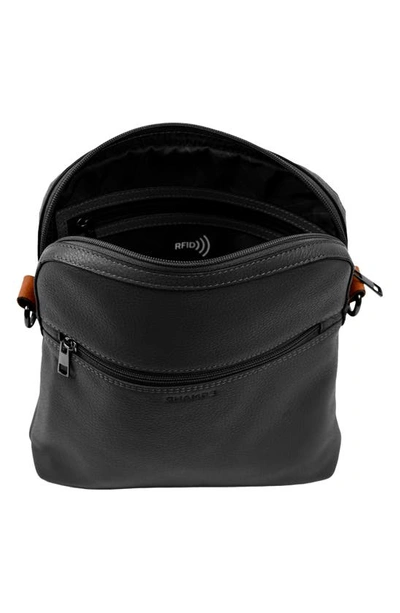 Shop Champs Onyx Leather Camera Bag In Black