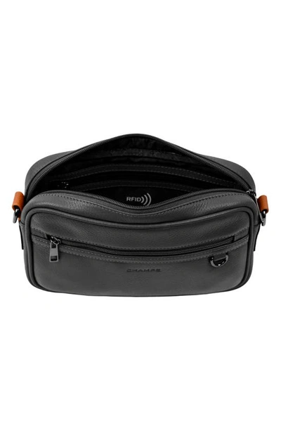 Champs Onyx Water Resistant Crossbody Bag In Black