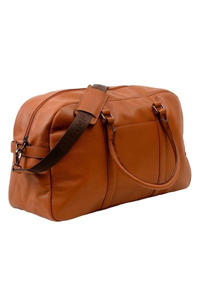 Champs Onyx Leather Duffel Bag In Brown