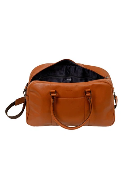 Champs Onyx Leather Duffel Bag In Brown