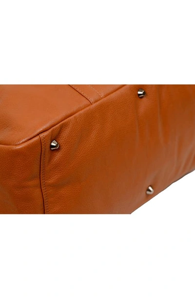 Champs Onyx Leather Duffel Bag In Brown