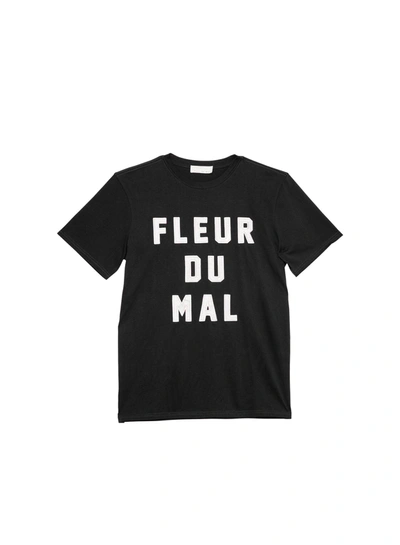 Shop Fleur Du Mal Unisex Logo Tee In Black