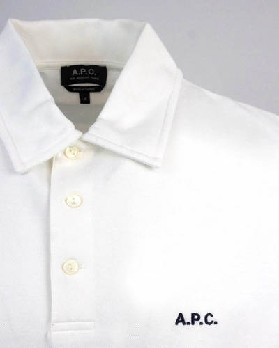 Shop Apc A.p.c. Polo Shirt In White