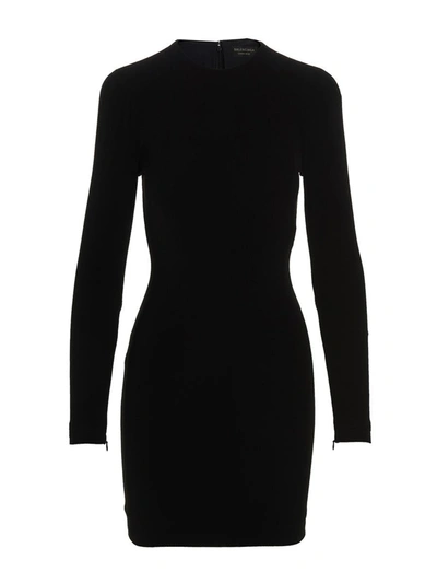 Shop Balenciaga Minidress In Black