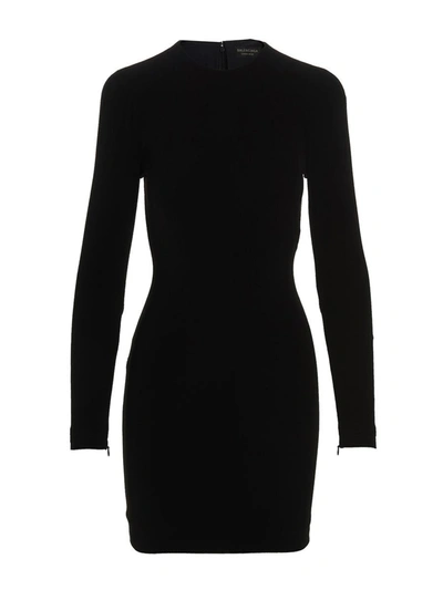 Balenciaga Mini Dress In Black