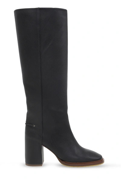 Shop Chloé Black ‘edith' Heeled Boots In New