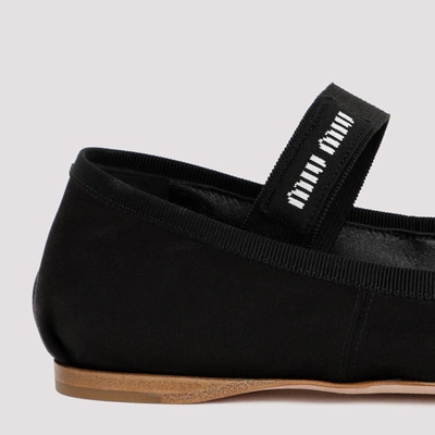 Shop Miu Miu Ballerinas Shoes In Black