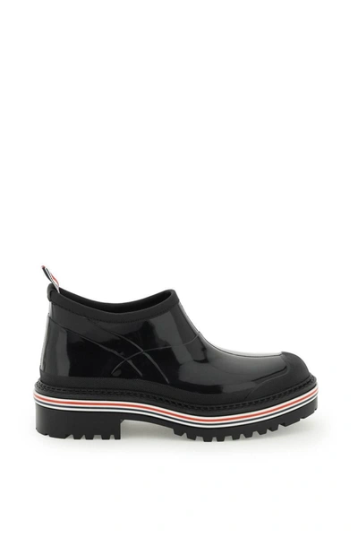 Shop Thom Browne Rubber Garden Boots In Black