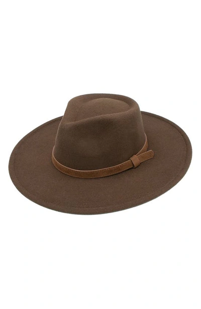 Shop Peter Grimm Tanner Felt Panama Hat In Brown