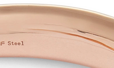 Shop Knotty Horn Shape Cuff Bracelet In Rose Gold