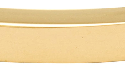 Knotty D-shaped Bracelet In Gold