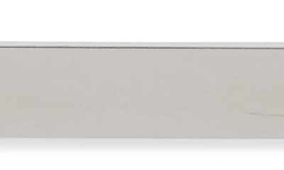 Knotty Bar Necklace In Rhodium Silver