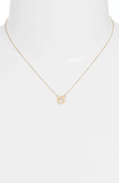 Shop Knotty Roman Numerals Pendant Necklace In Gold