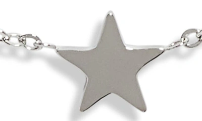 Shop Knotty Delicate Star Bracelet In Rhodium