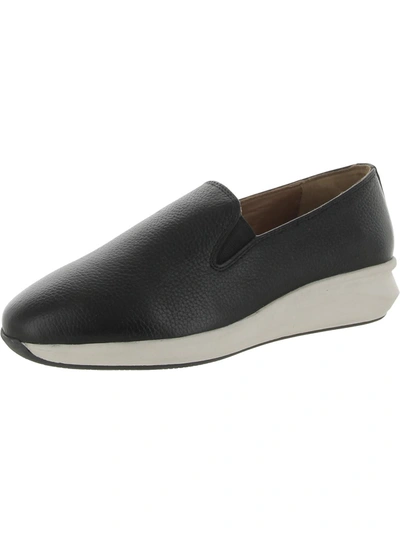 Shop Softwalk Irene Womens Faux Leather Lifestyle Slip-on Sneakers In Black