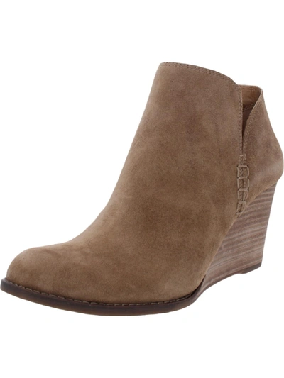 Shop Lucky Brand Yimme Womens Suede Fashion Ankle Boots In Multi