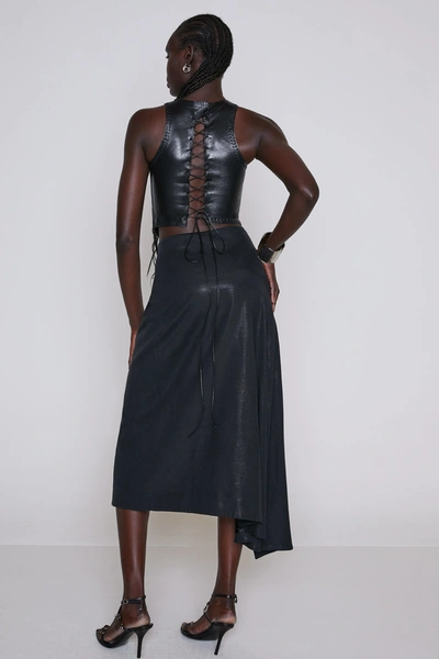 Shop Ar23 John Galliano Black Wrap Skirt