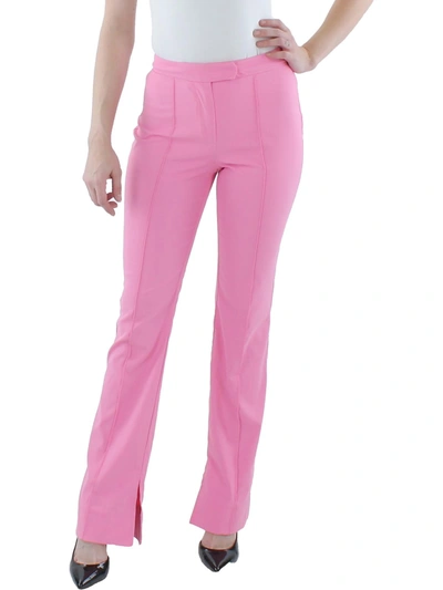 Shop Jonathan Simkhai Carmine Womens Split Hems Pleated High-waist Pants In Pink