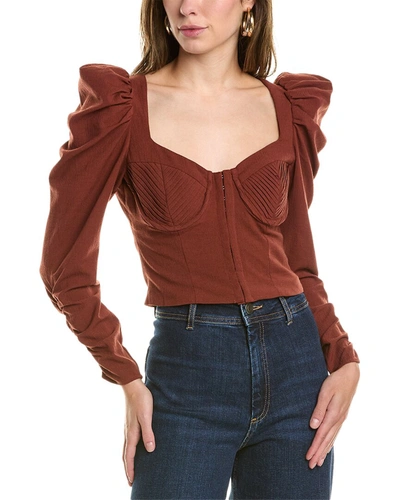 Shop Astr Quinn Top In Red