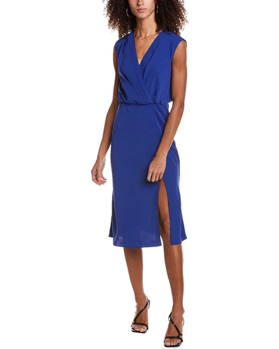 Shop Amanda Uprichard Matthews Midi Dress In Blue
