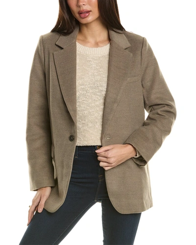 Shop Caara Marisol Blazer Coat In Grey