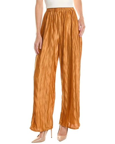 Shop Emmie Rose Crinkle Pant In Gold