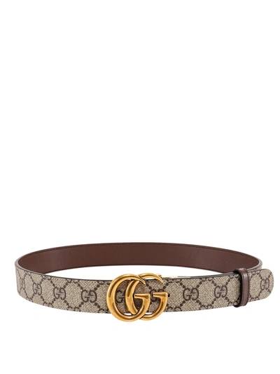Shop Gucci Gg Supreme Fabric Belt