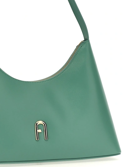 Shop Furla Diamante S Shoulder Bags Green