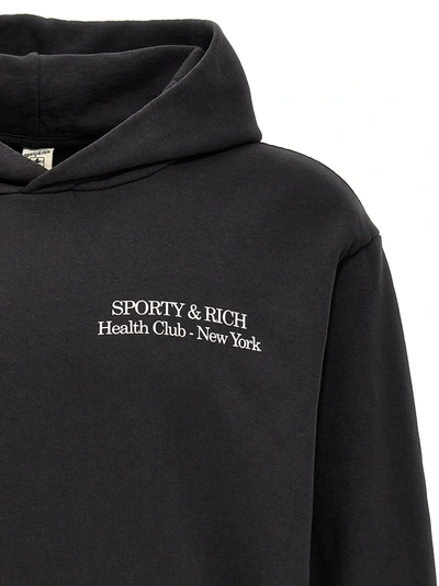Shop Sporty And Rich Drink More Water Sweatshirt Black